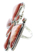 Jewelry Large Statement Oyster Shell Butterfly Ring Size 8-1/4 PS72889